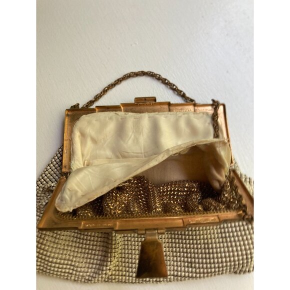 Vintage Whiting & Davis Gold Mesh Evening Bag With Chain Handle- READ - Picture 10 of 14